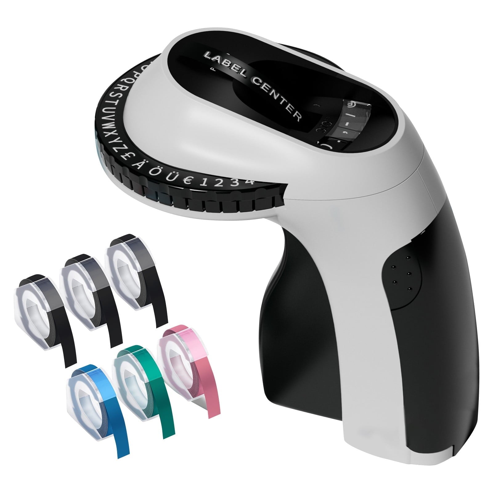 ntage Embossing Label Maker With 6 Rolls 3D Tape, Manual Embossing Machine With Cutter, Portable Labeler For Home Kit...