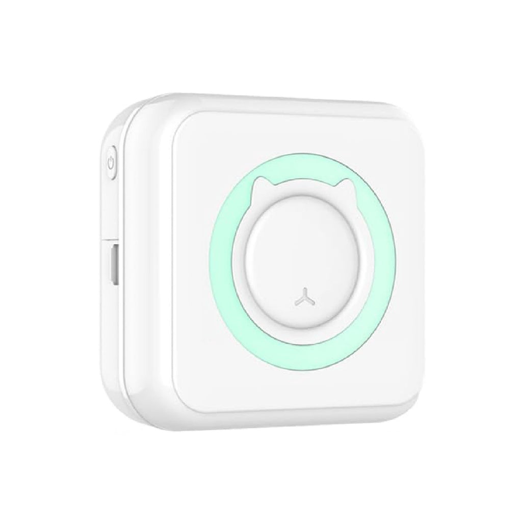 uvwlwu 2025 Portable Wireless Inkless Mini Thermal Label Maker Machine for Pocket Sticker Printing(White)