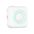 uvwlwu 2025 Portable Wireless Inkless Mini Thermal Label Maker Machine for Pocket Sticker Printing(White)