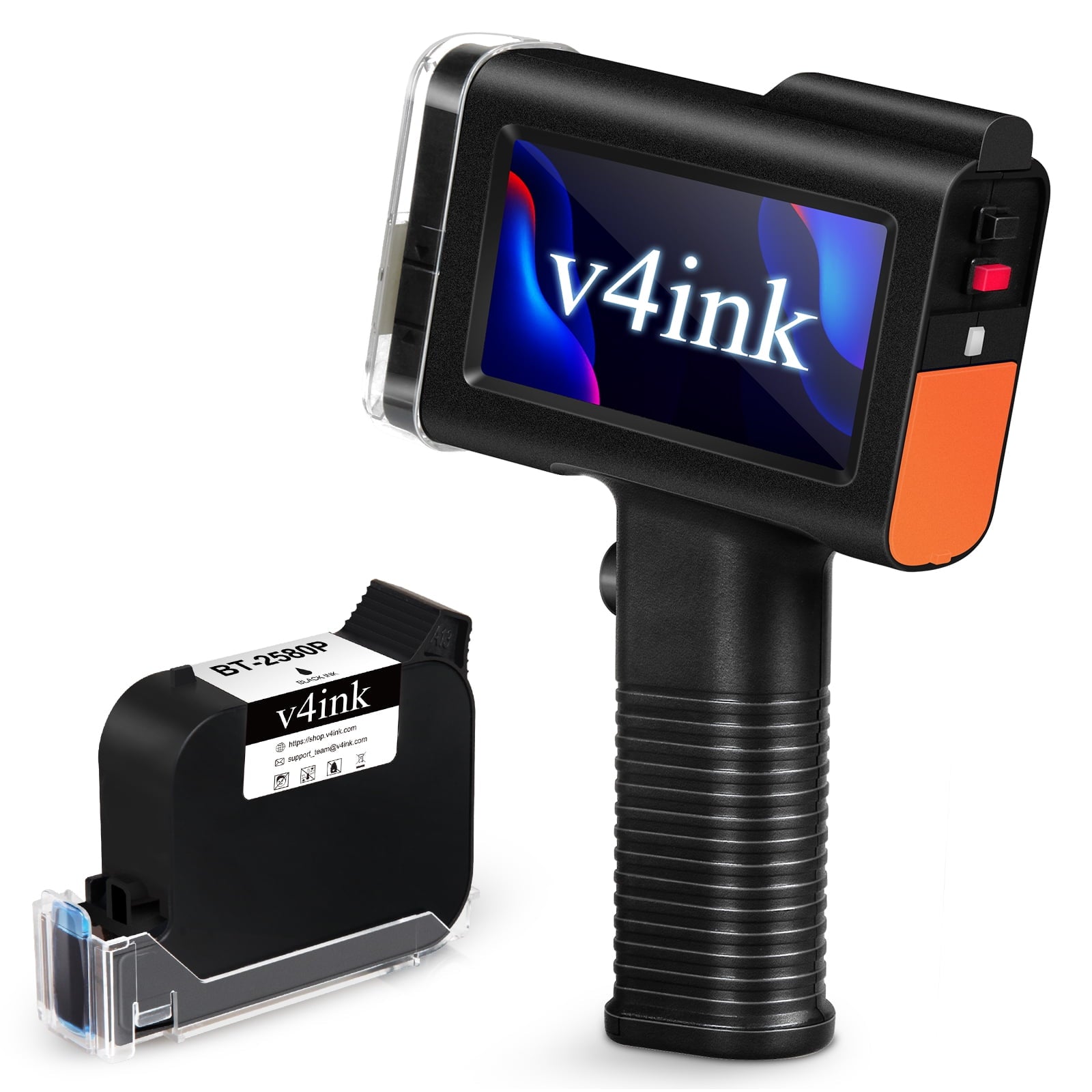 Portable Handheld Inkjet Printer labeler Coding Machine Print Height 0.09-0.5 inch for Barcode QRCode Text Date Logo ...